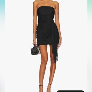 Elegant Black Strapless Dress